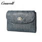 Brand New slim black leather wallet women With High Quality