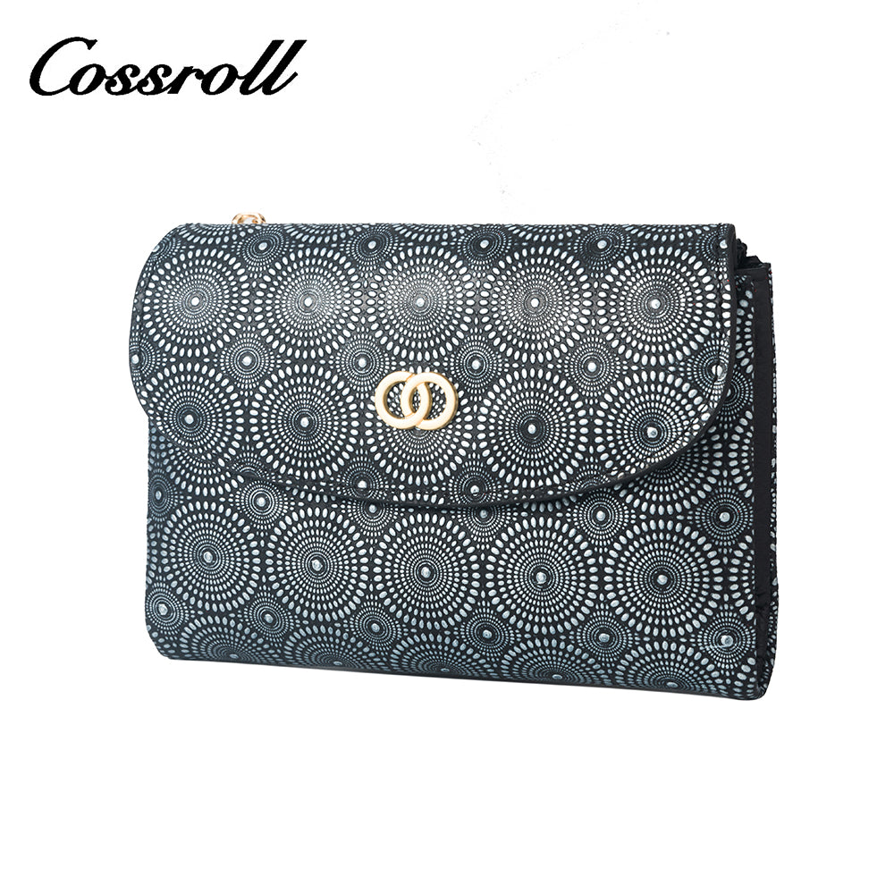 Brand New slim black leather wallet women With High Quality