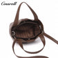 Vegetable Basket Bag Female Genuine Leather Commuter Niche Design Bucket Bag Head Layer Cowhide Single Shoulder Crossbody Bag
