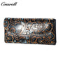 The Factory Produces genuine long  card holder wallet  Vintage Chinese pneumatic spending bag geniune leather wallet