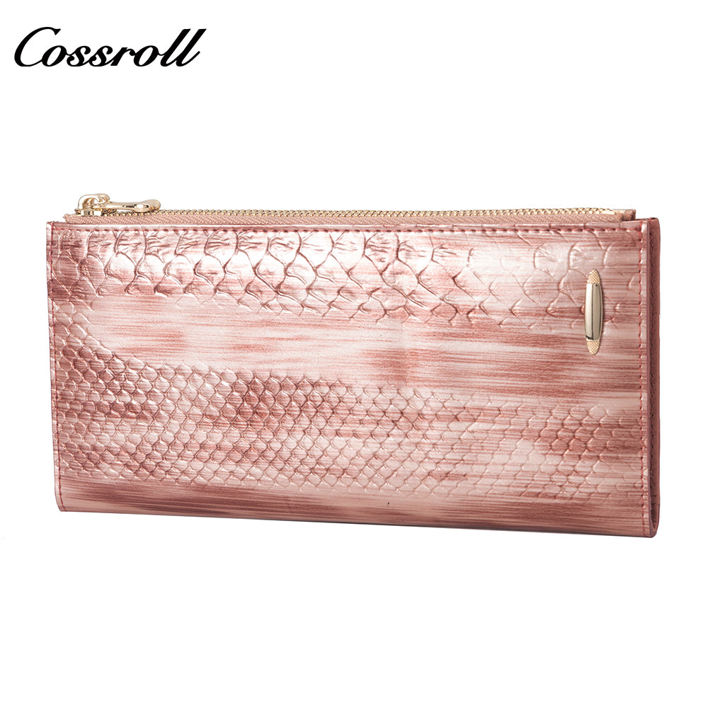 Best Selling Quality manufactory leather new wallet  crocodile texture Genuine Leather