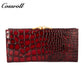 2024 new fashion crocodile print women's purse Korean version large capacity texture hand bag leisure card bag wallet bag