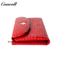 Factory custom short simple leather purse for women cowhide coin bag for women purse money clip