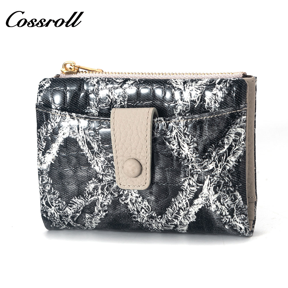 High Quality Cheap Price imperial leather crocodile texture geniune leather wallet