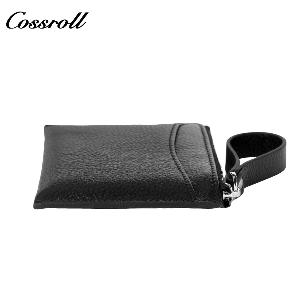 Women's zippered long wallet, large capacity clutch, leather urban simple wallet