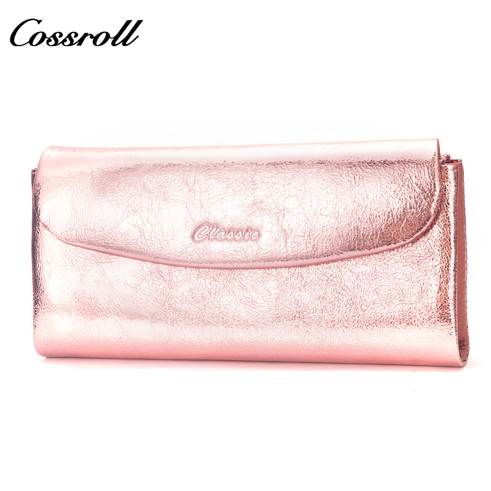 Popular Decorative handmade leather leather purse women pearl pattern