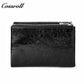 New factory custom leather money baotou layer cowhide change card bag patent leather lady purse custom