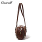 Genuine Leather Women's Bag Retro Bowling Niche Premium Sense Fashion Hundred Simple Armpit Bag Export Biker Mini Bag