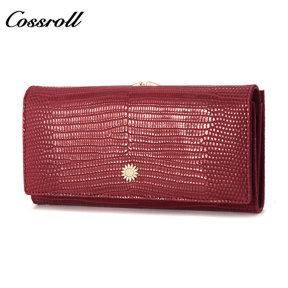 Hot Sale & High Quality Customized  for women geniune leather wallet