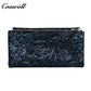 Leather women's purse Multi-functional pattern fashion short long cowhide wallet multi-card holding bag factory custom