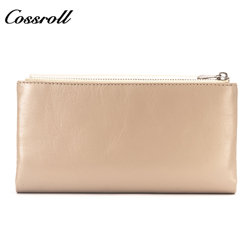 Customized Design Products wallets for women fashionable oil wax leather