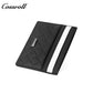 Slim Genuine Leather Card Holder with Diamond Quilted Embossing, Multi-Slot ID & Business Card Case