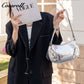 Head layer cowhide cracked shoulder female small bag shell Europe and the United States crossbody Tote
