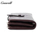 Genuine leather women's wallet with clasp, large-capacity long card holder, European and American fashion clutch