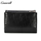 First layer soft cowhide three fold wallet small wallet Fashion leather short folding money wallet Feminine zipper coin purse