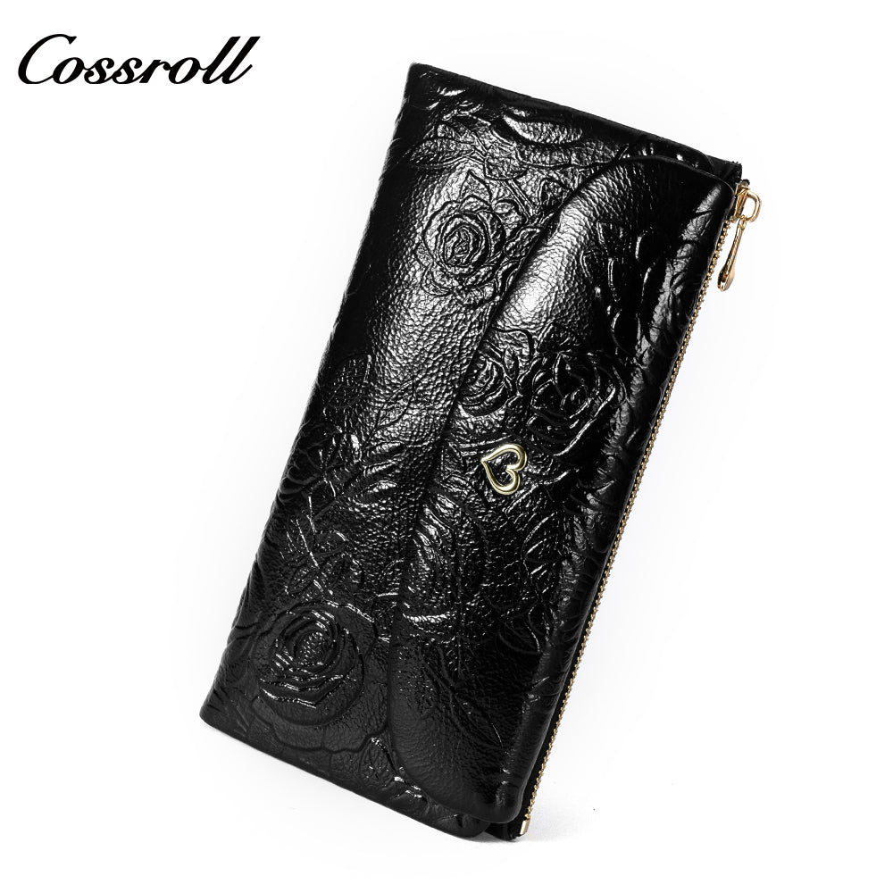 High Quality Cheap Price imperial leather geniune leather wallet  Chinese vintage embossed purse