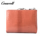 Customized Manufacturer  leather luxury  women small wallet crocodile texture Genuine Leather