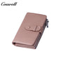 Women's Long Genuine Leather Multi-Card Slot Simple First Layer Cowhide Vertical Wallet for Export