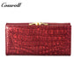 Innovative Design ladies purses multiple slots geniune leather wallet  Lychee leather