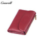 Genuine Leather Fashionable High-End Short Women's Wallet, Top Layer Soft Cowhide, Large Capacity