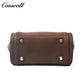Minimalist Multi-Way Top-Grain Leather Commuter Bag, Pebbled Texture, Hand/Shoulder/Crossbody Use