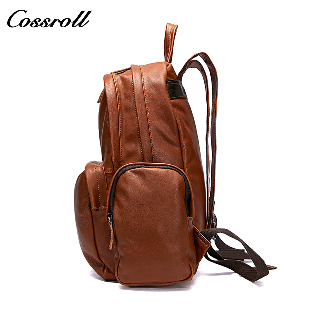 Casual outdoor vintage leather backpack Daily activities Large Space Backpack Office laptop backpack Crazy Horse leather bag