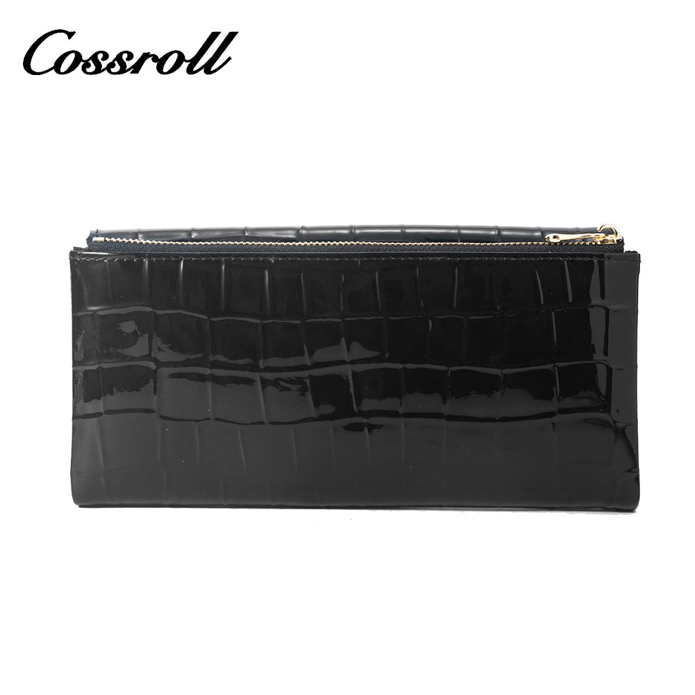 2023 Best New Products dark blue long leather wallet women With Top Selling