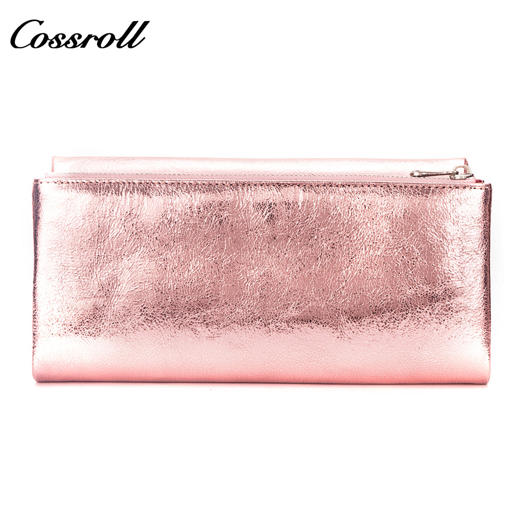 Popular Decorative handmade leather leather purse women pearl pattern