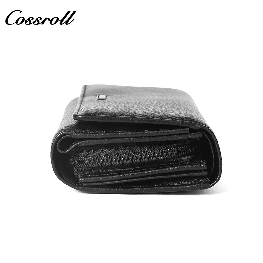 Leather Grain Multi-functional Zipper Card Wallet with Coin Pocket