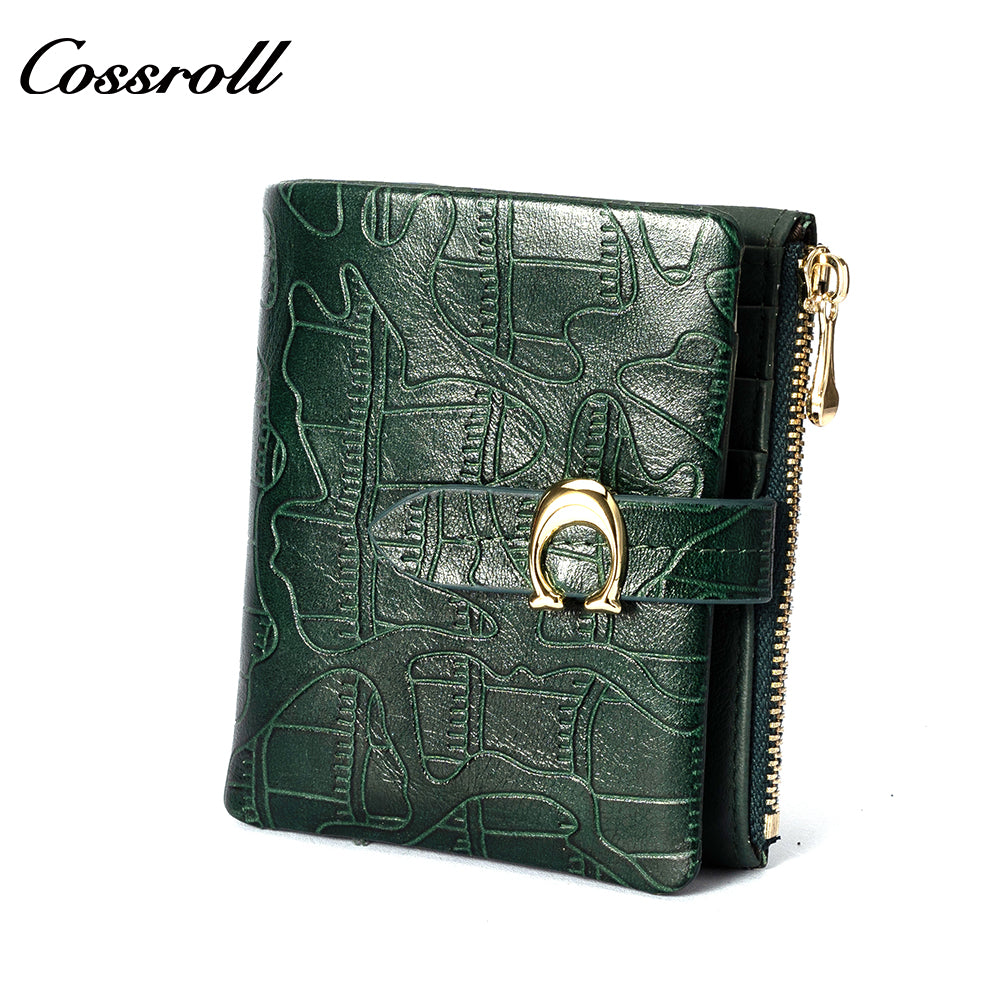 Best Selling  leather luxury  women small wallet Genuine Leather