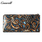 The Factory Produces genuine long  card holder wallet  Vintage Chinese pneumatic spending bag geniune leather wallet