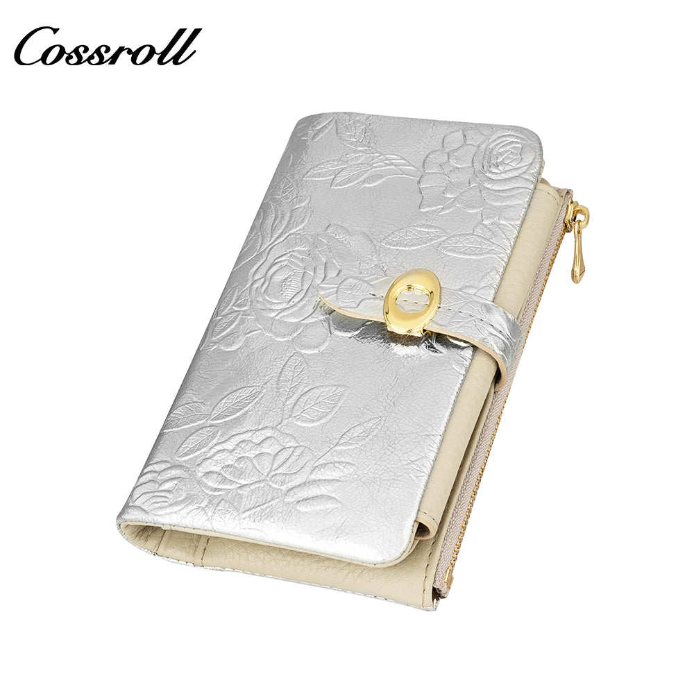 Hot Sale & High Quality Customized  for women geniune leather wallet