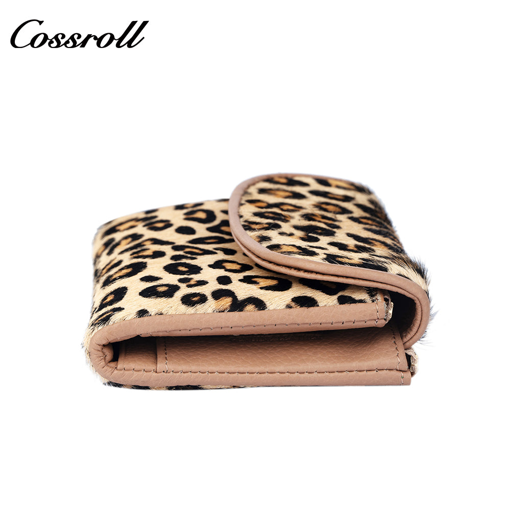Cross-border Leopard Print Short Women's Coin Purse High-End Multifunctional Coin Holder