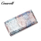 Manufacturers custom foreign trade new wallet female leather short snake wallet cowhide high-end wallet card bag certificate bag