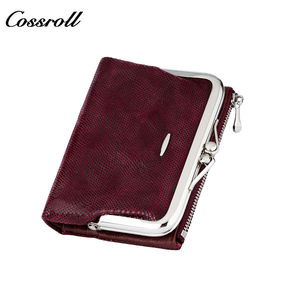 Cross-border factory ladies' frog-style coin purse with zipper and retro wallet