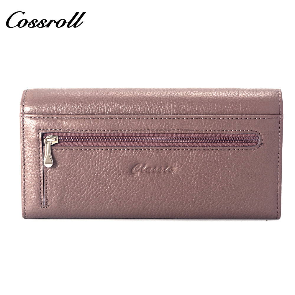 Innovative Design ladies purses multiple slots geniune leather wallet  Lychee leather