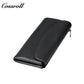 Factory custom genuine leather wallet Women's tri-fold top grain cowhide wallet Large capacity
