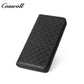 Men's Diamond Quilted Long Zip Around Wallet, Large Capacity Multi-Slot Clutch Purse, All-in-One Long Wallet for Daily Commute, Coins & ID Documents