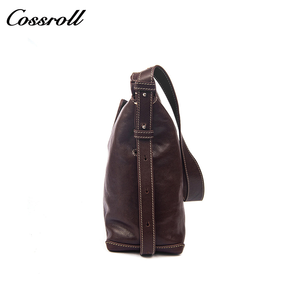 Genuine Leather Hobo Shoulder Bag for Women, Vintage Soft Leather Large Capacity Commuter Bag, Convertible Crossbody & Shoulder Bag