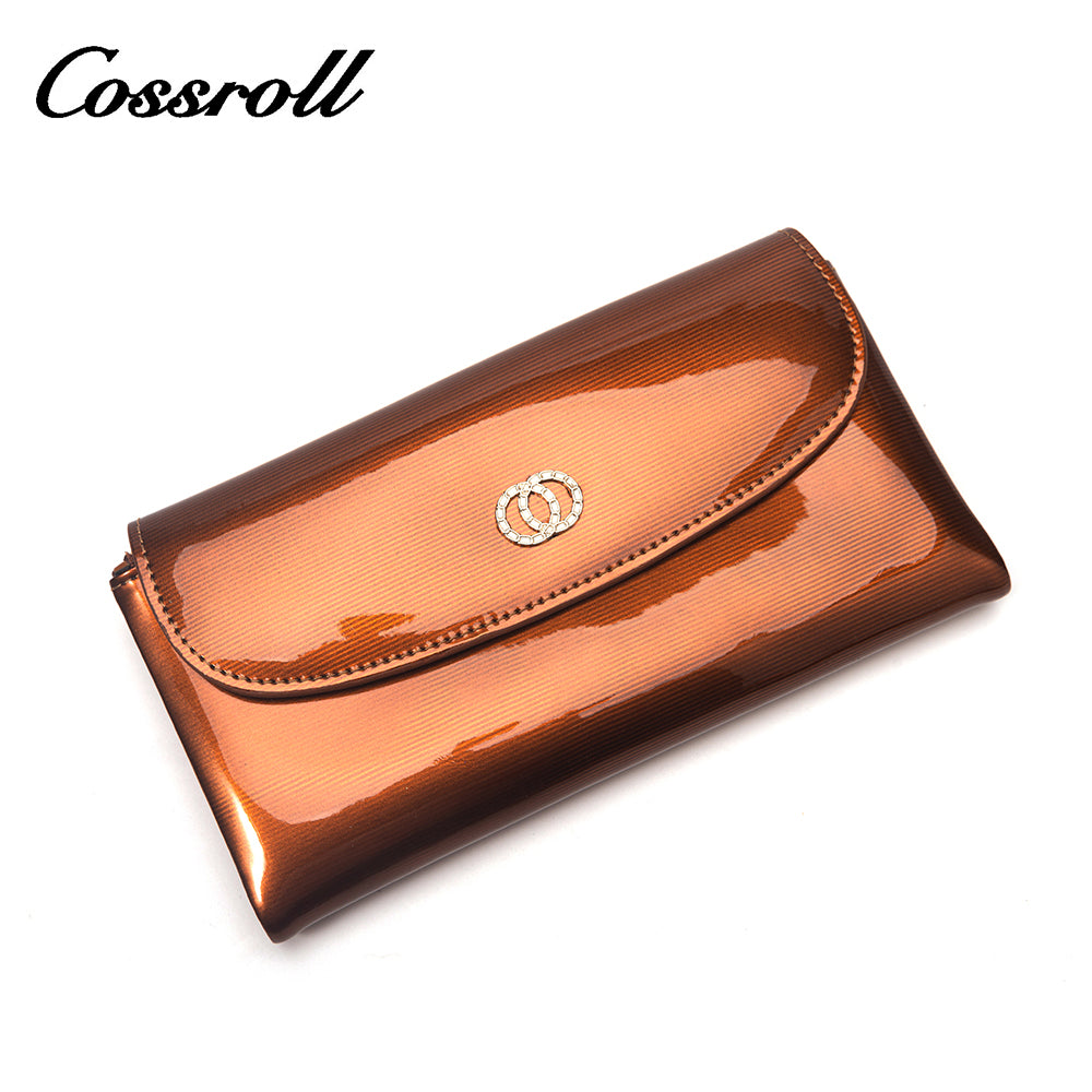 Custom Private Label brown leather wallet for women With Wholesaler