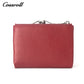 Wholesale Direct Sales red women's small leather bifold wallet With new materials