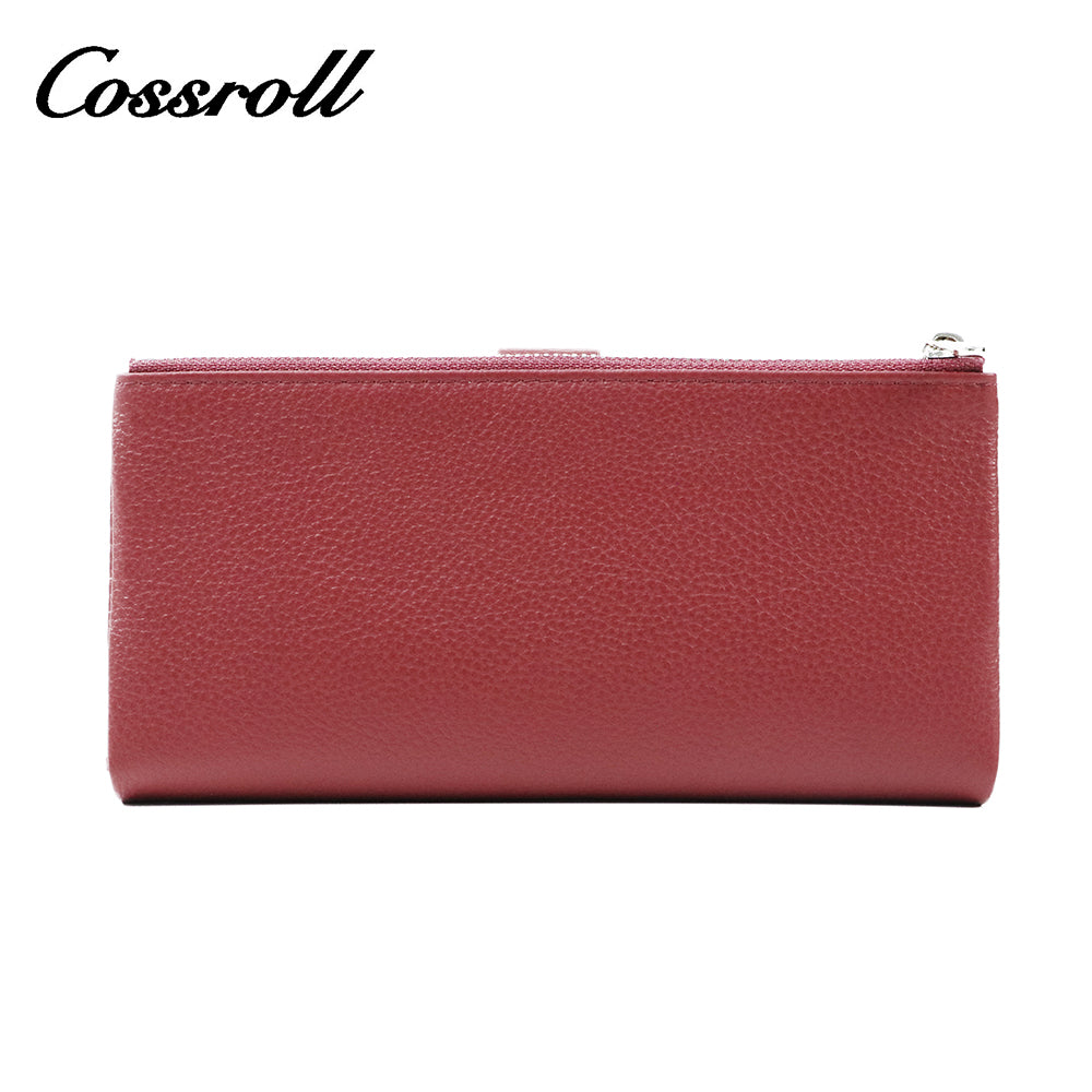 2023 Explosive Models date red long leather wallet women's With Wholesale hot style