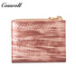 Factory Wholesale Price leather lady crocodile texture Genuine Leather