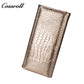 2024 Hot New Products real leather long   crocodile texture patent leather