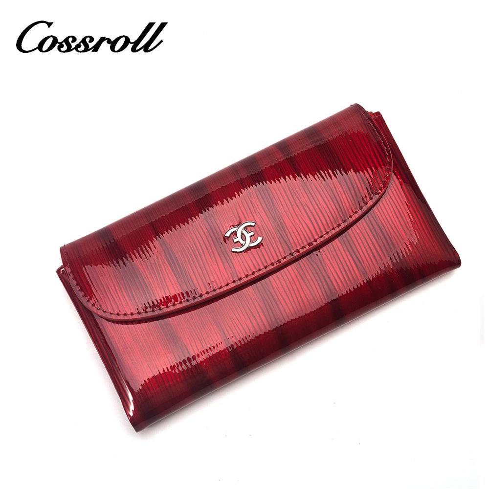 Own Brand wine red women's fine leather wallets With Strength Store