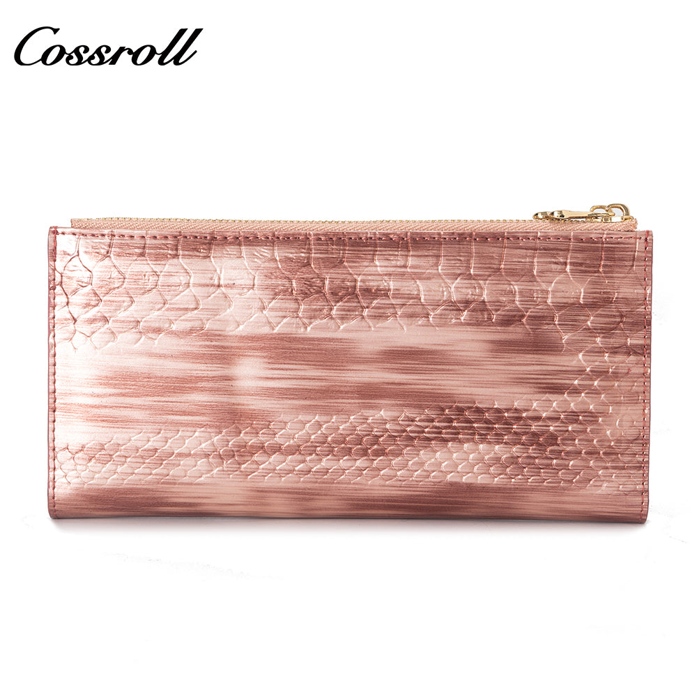 Best Selling Quality manufactory leather new wallet  crocodile texture Genuine Leather