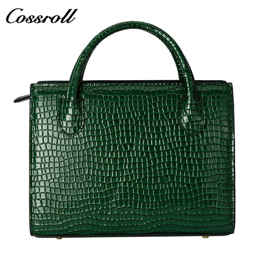 2024 new high-end cowhide large capacity handbag middle-aged women crossbody bag senior sense