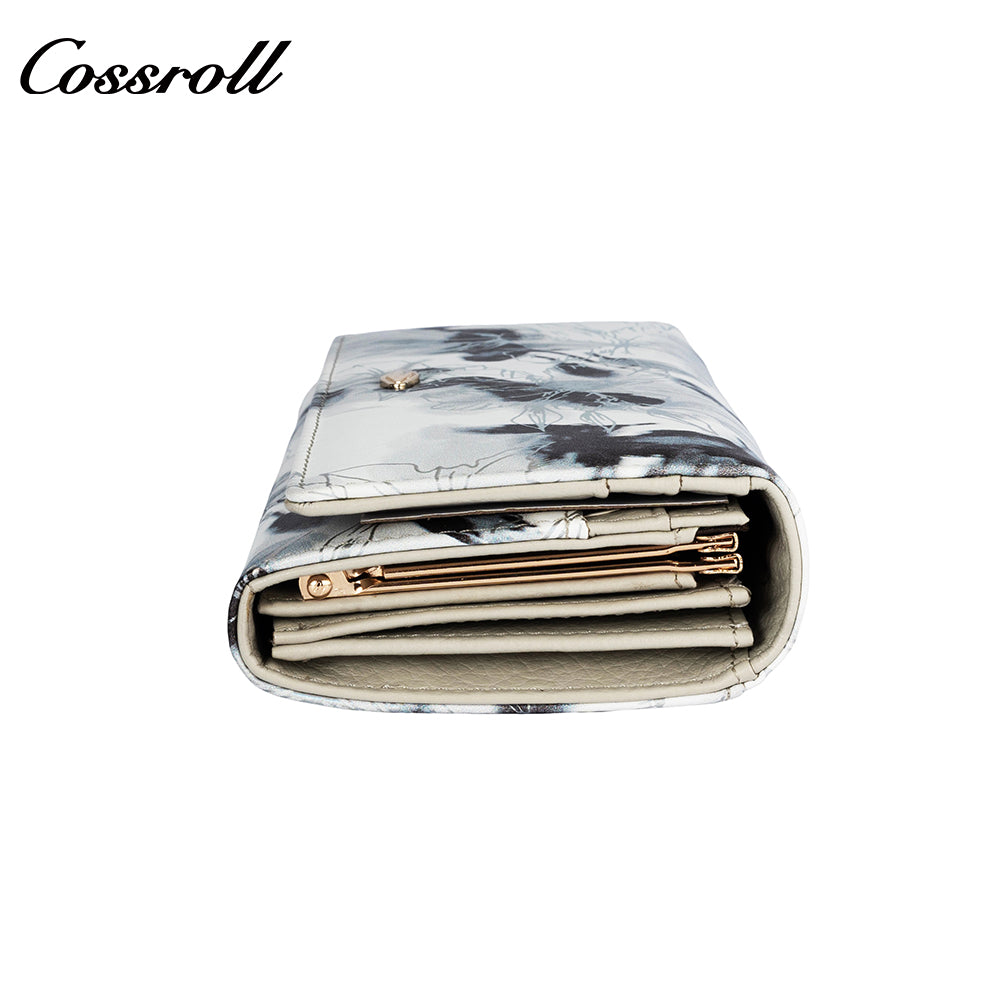 New leather wallet short first layer cowhide women's advanced sense purse small purse for women