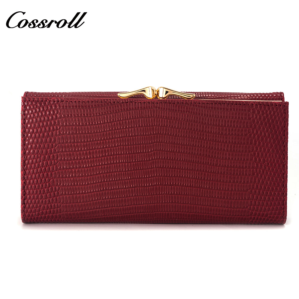 Hot Sale & High Quality Customized  for women geniune leather wallet