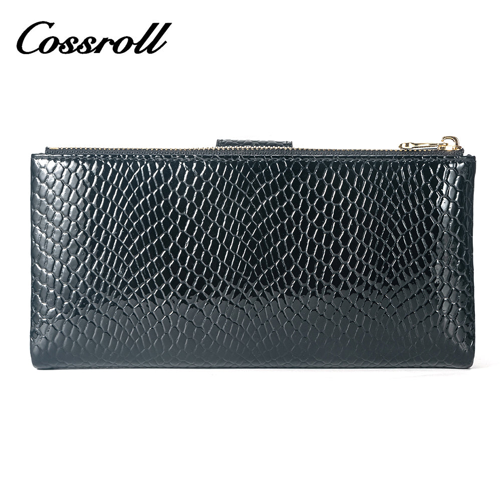 2023 Hot Style leather black checkbook wallet women's With Best Services